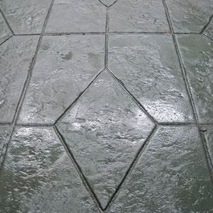 Stamped Concrete - Diamond Tile